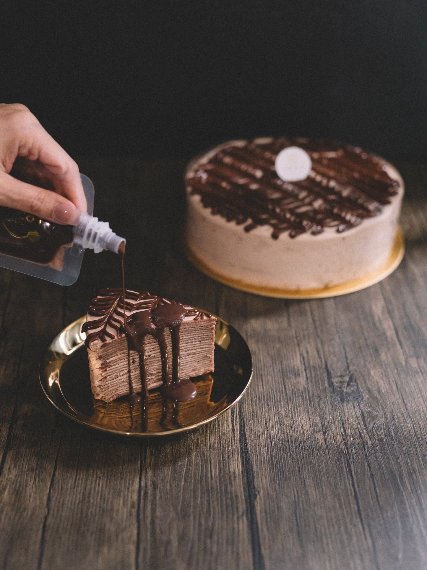 Nutella crepe cake 6" 🍫suitable for 6-8 pax