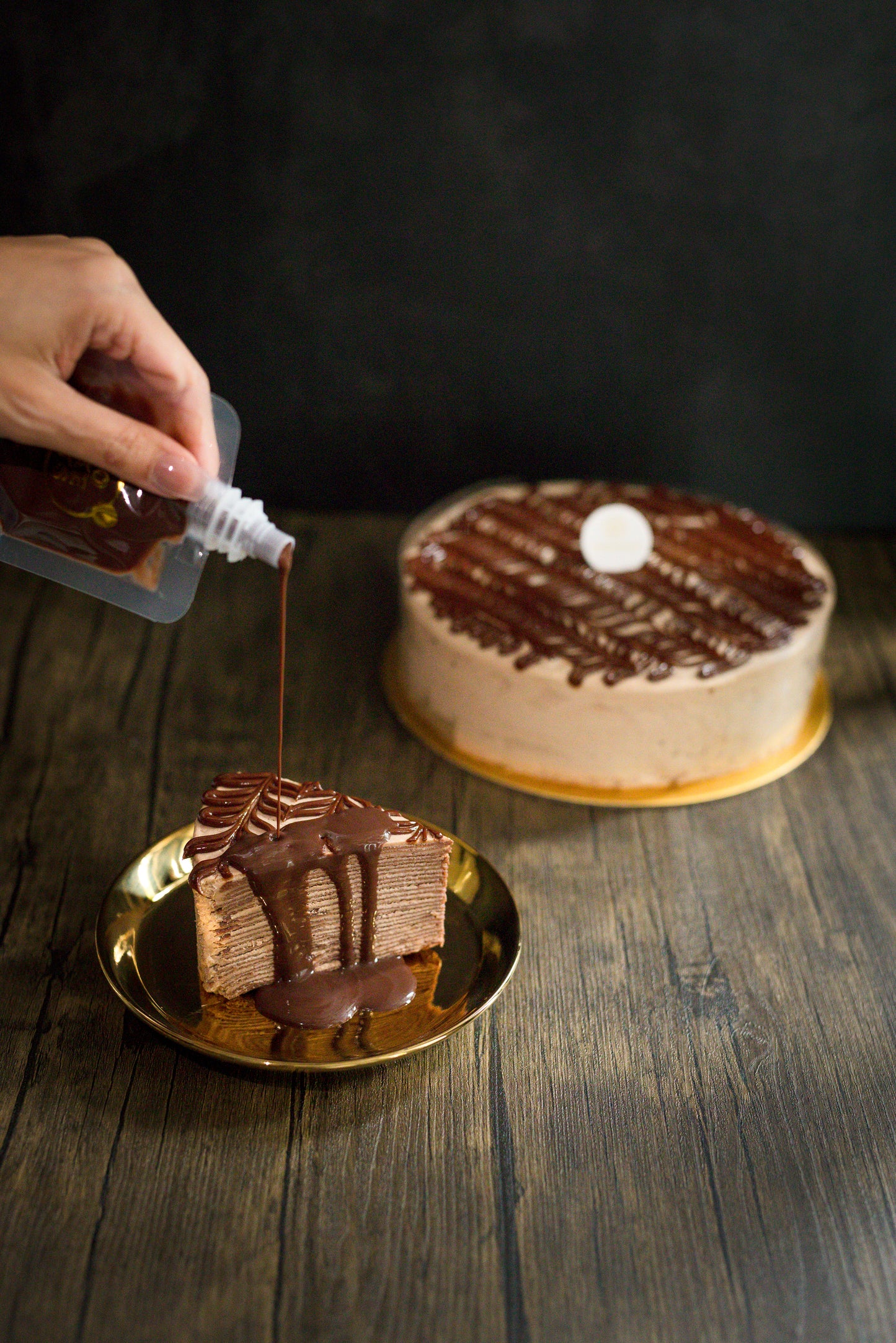 Nutella crepe cake 6" 🍫suitable for 6-8 pax