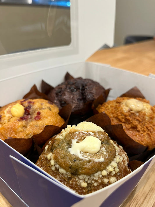 Assorted Tea break Muffin box of 4