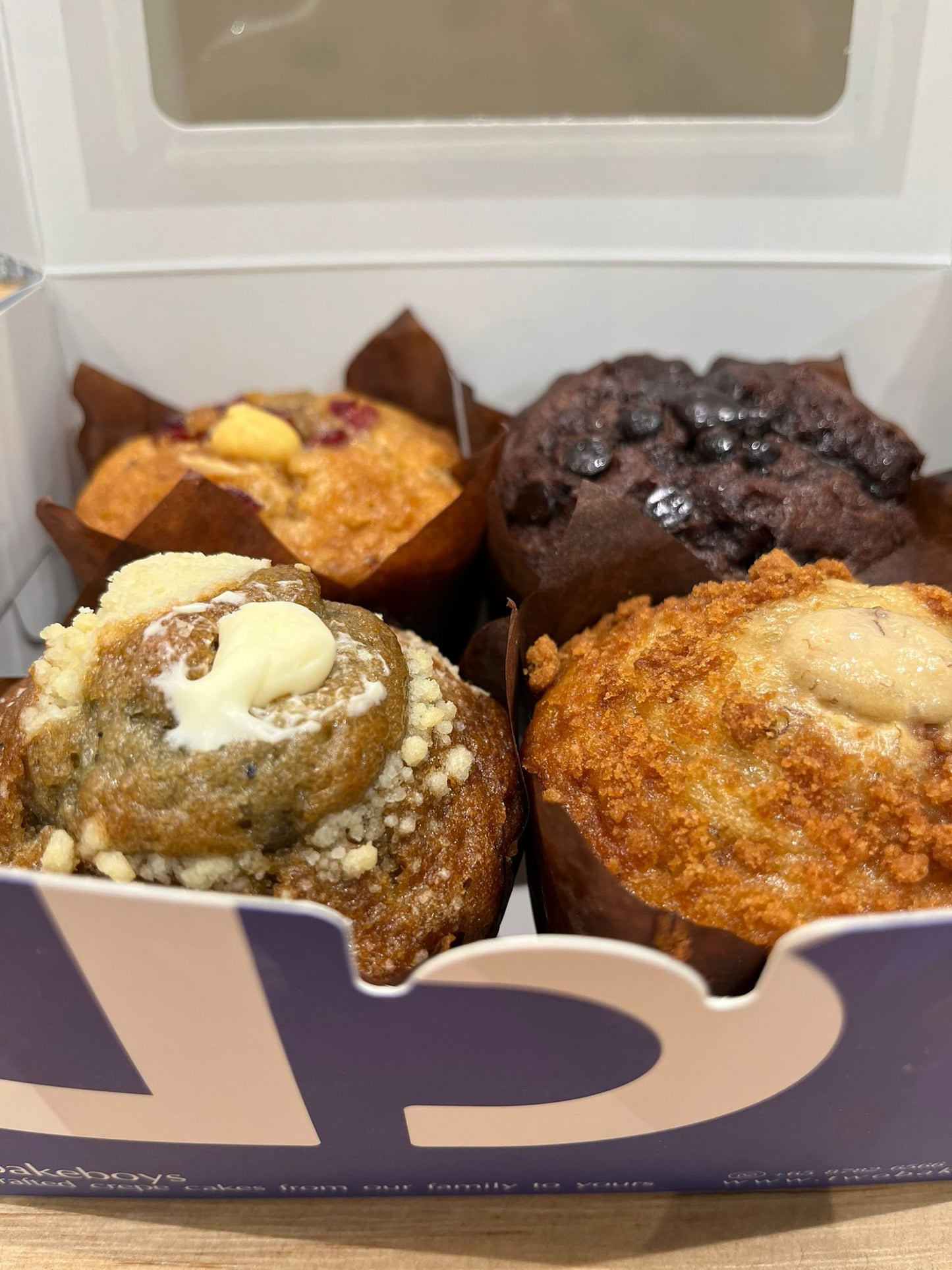 Assorted Lava Muffin box of 4