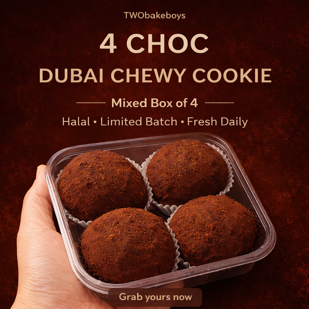 4 chocolate Dubai Chewy Cookie
