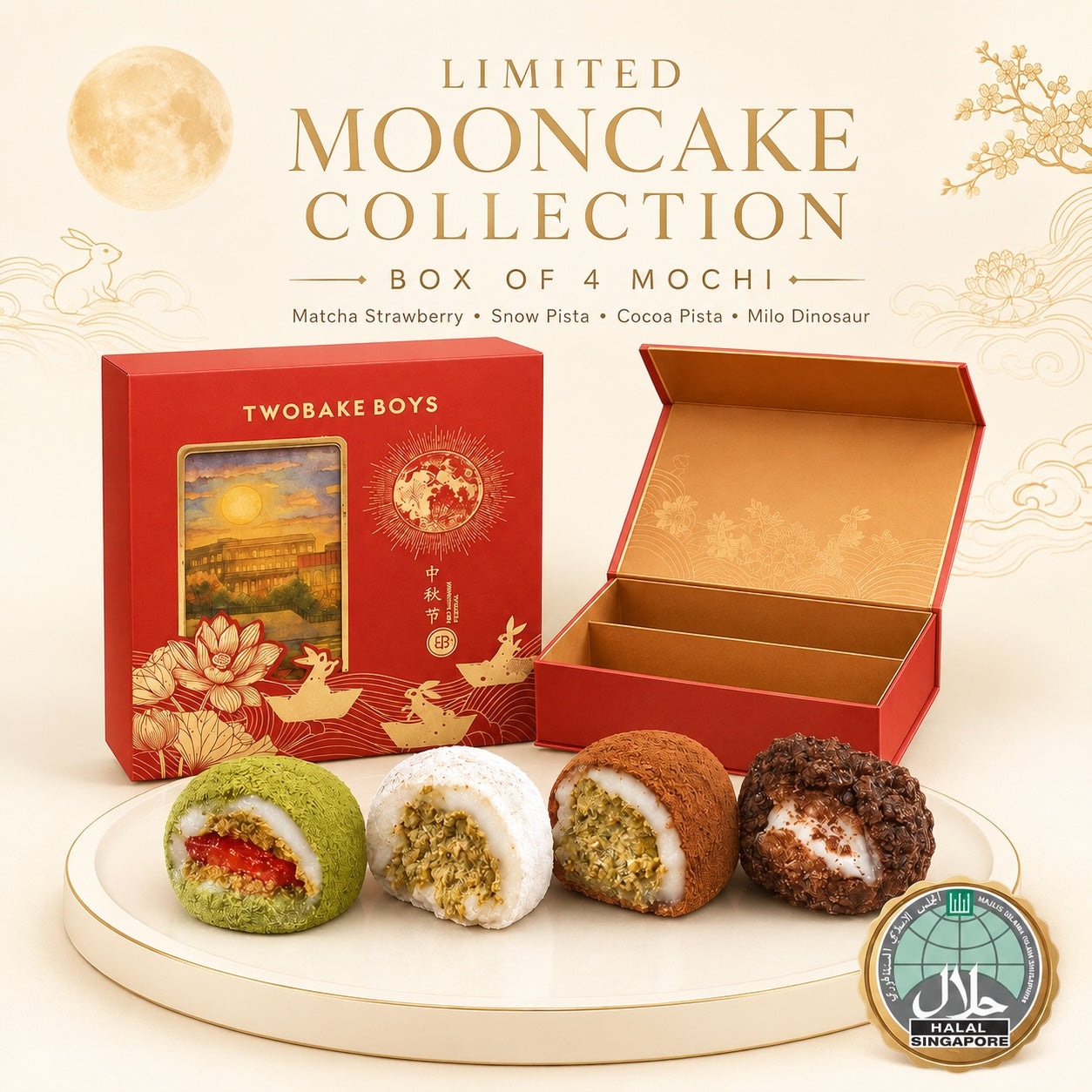 LIMITED MOCHI DUBAI MOON CAKE BOX