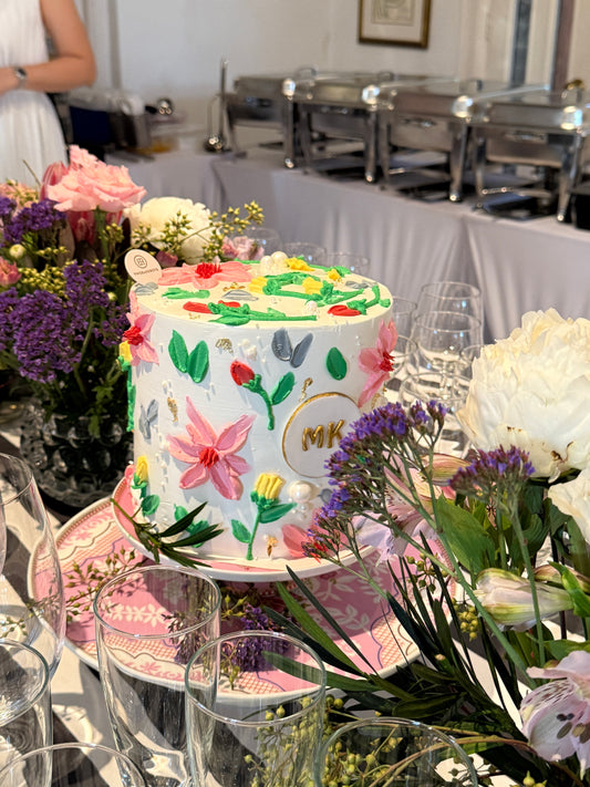 Halal Flower Cake 6" H18cm