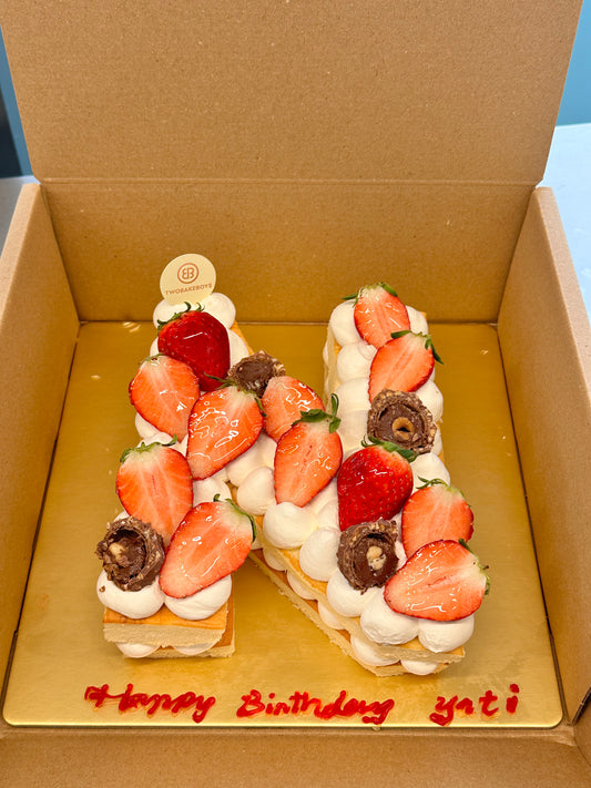 Letter Cakes 6" (Korean Sponge cake)