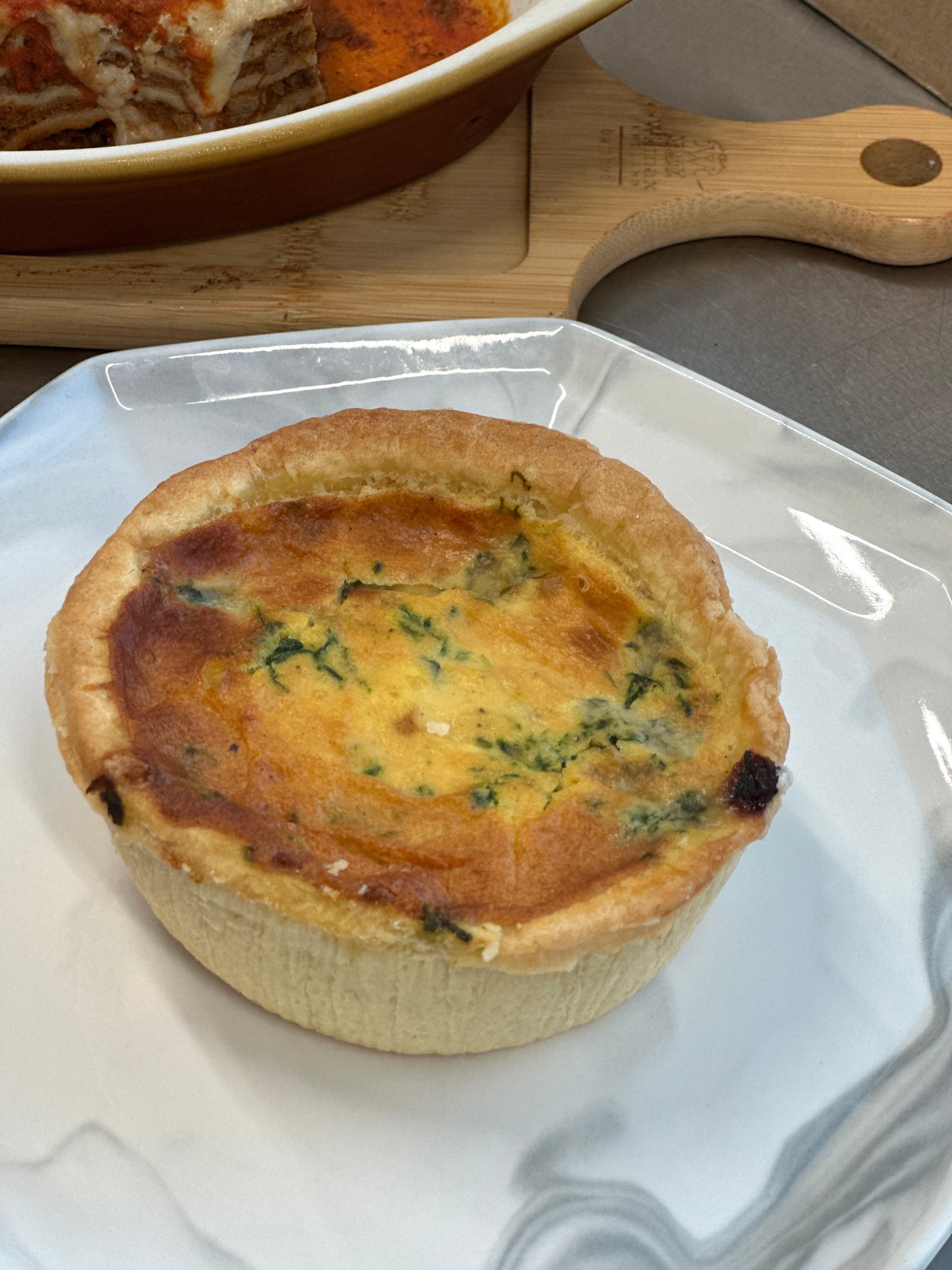 Halal Turkey Ham Spinach Quiche 250g
