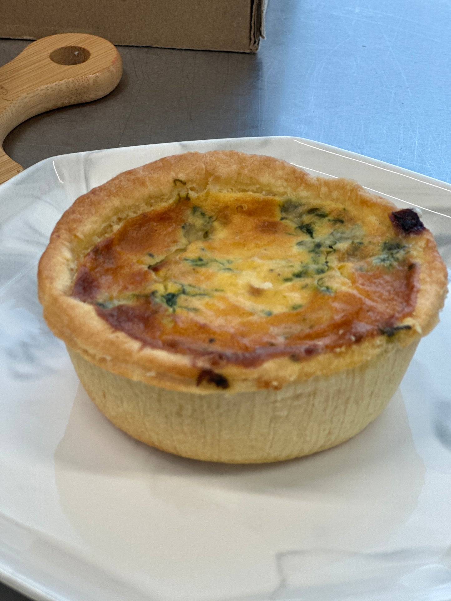 Halal Turkey Ham Spinach Quiche 250g