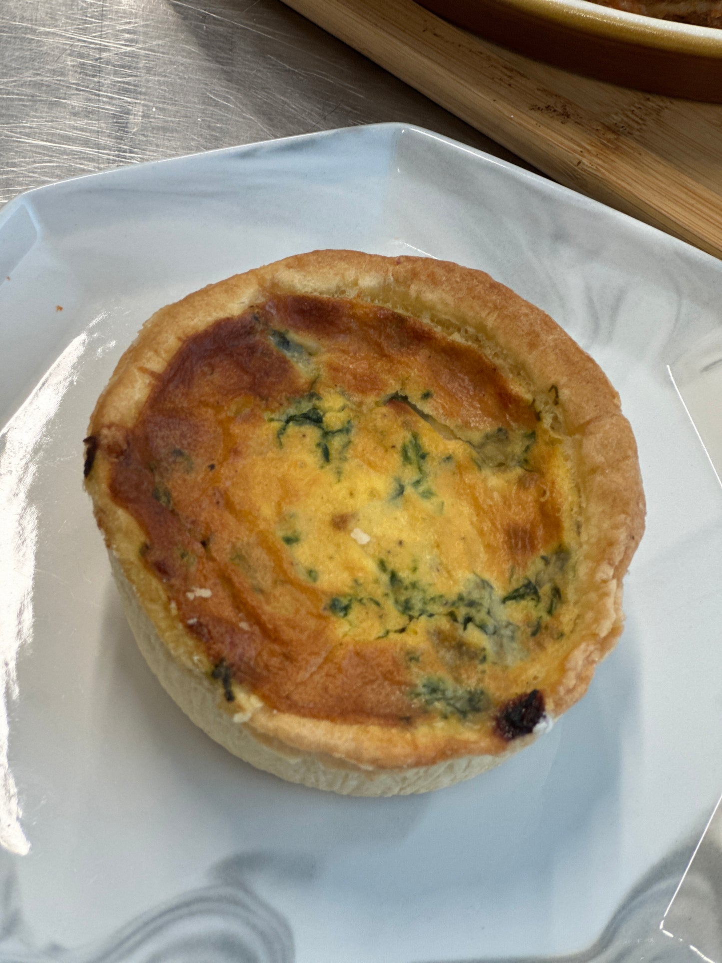 Halal Turkey Ham Spinach Quiche 250g