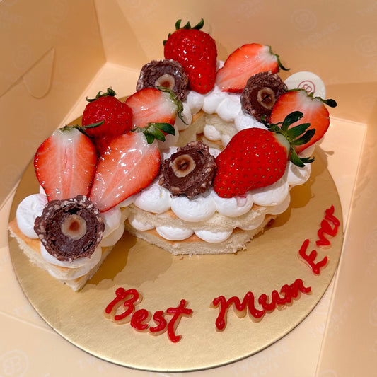 Letter Cakes 6" (Korean Sponge cake)