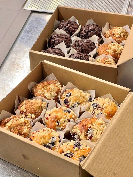 Assorted Tea break Muffin box of 9