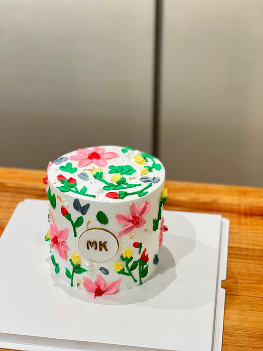 Halal Flower Cake 6" H18cm