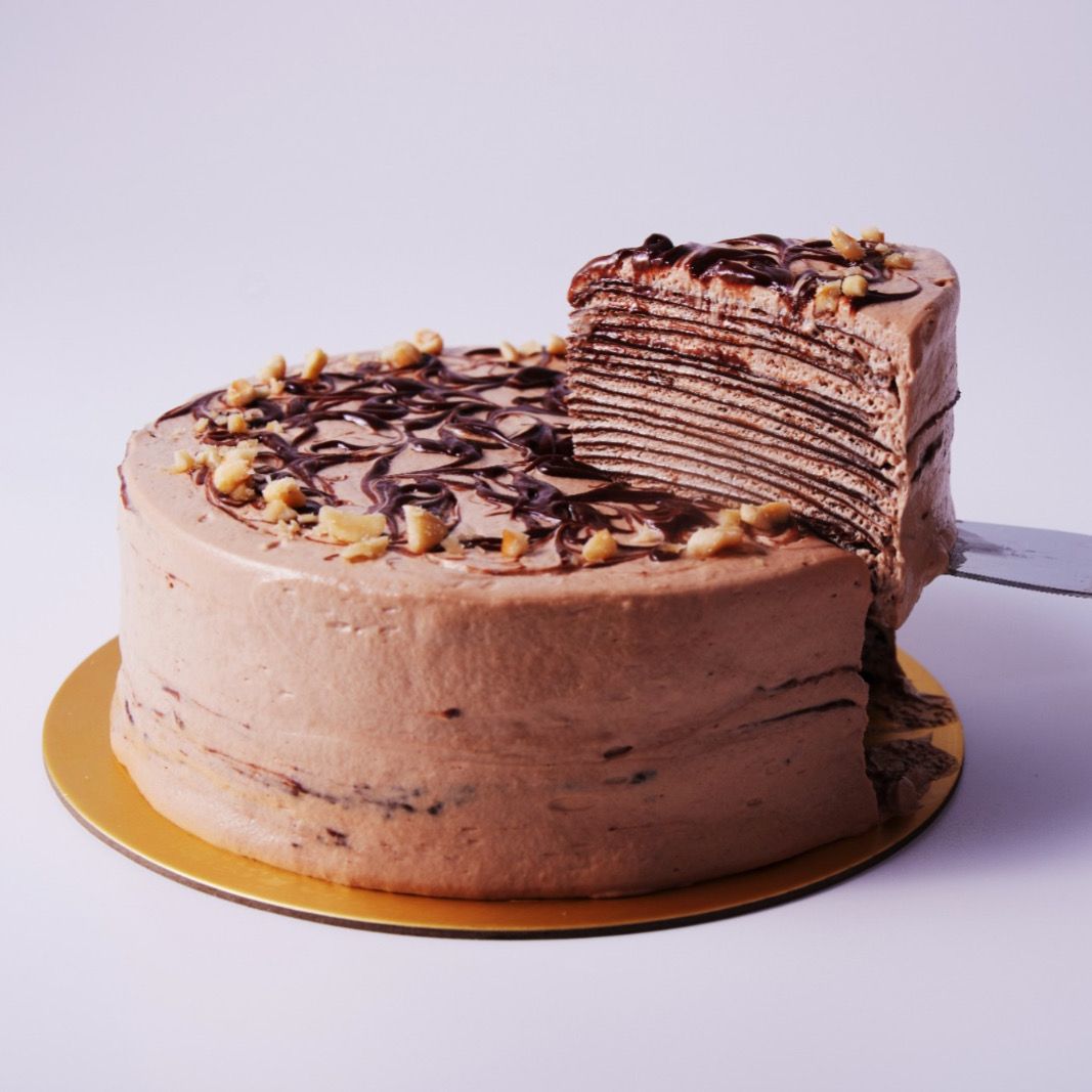Nutella crepe cake 6" 🍫suitable for 6-8 pax