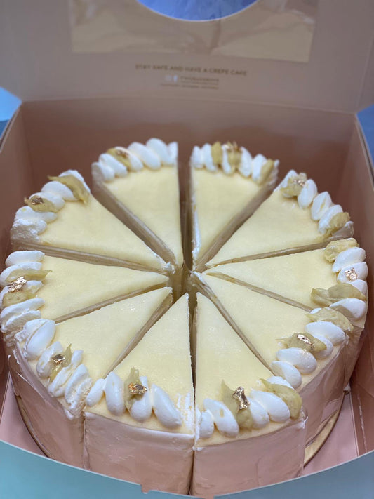 Halal MSW Durian Crepe Cake 6" with coconut sauce  suitable for 6-8 pax
