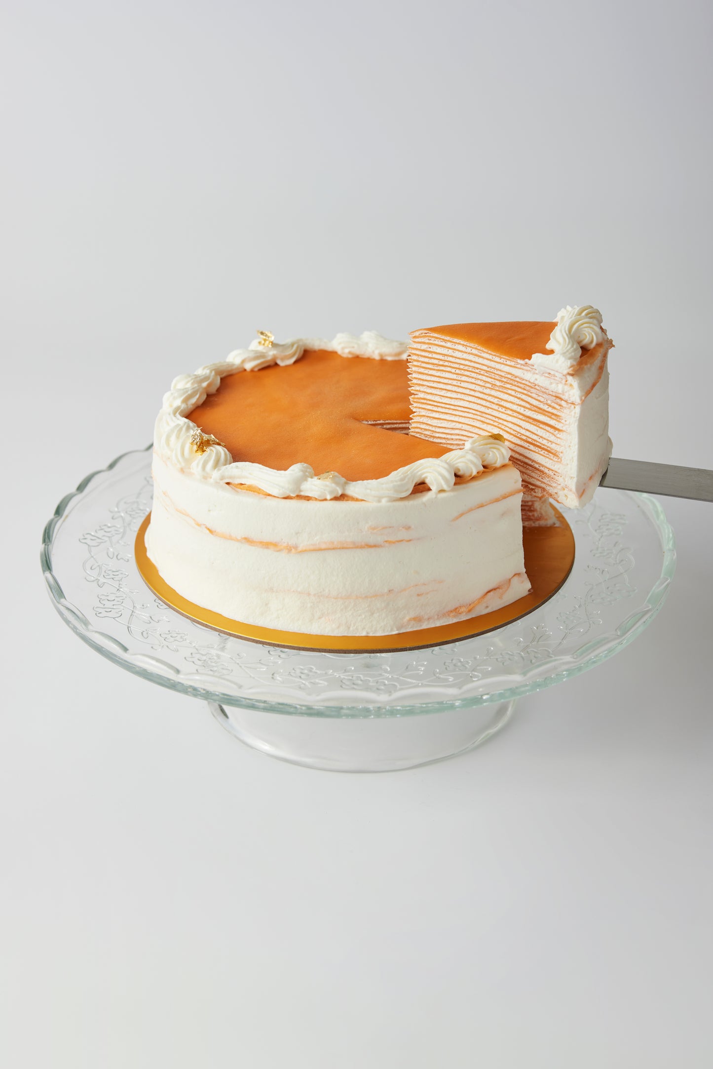 6 inch thai tea crepe cake for birthday celebration orig