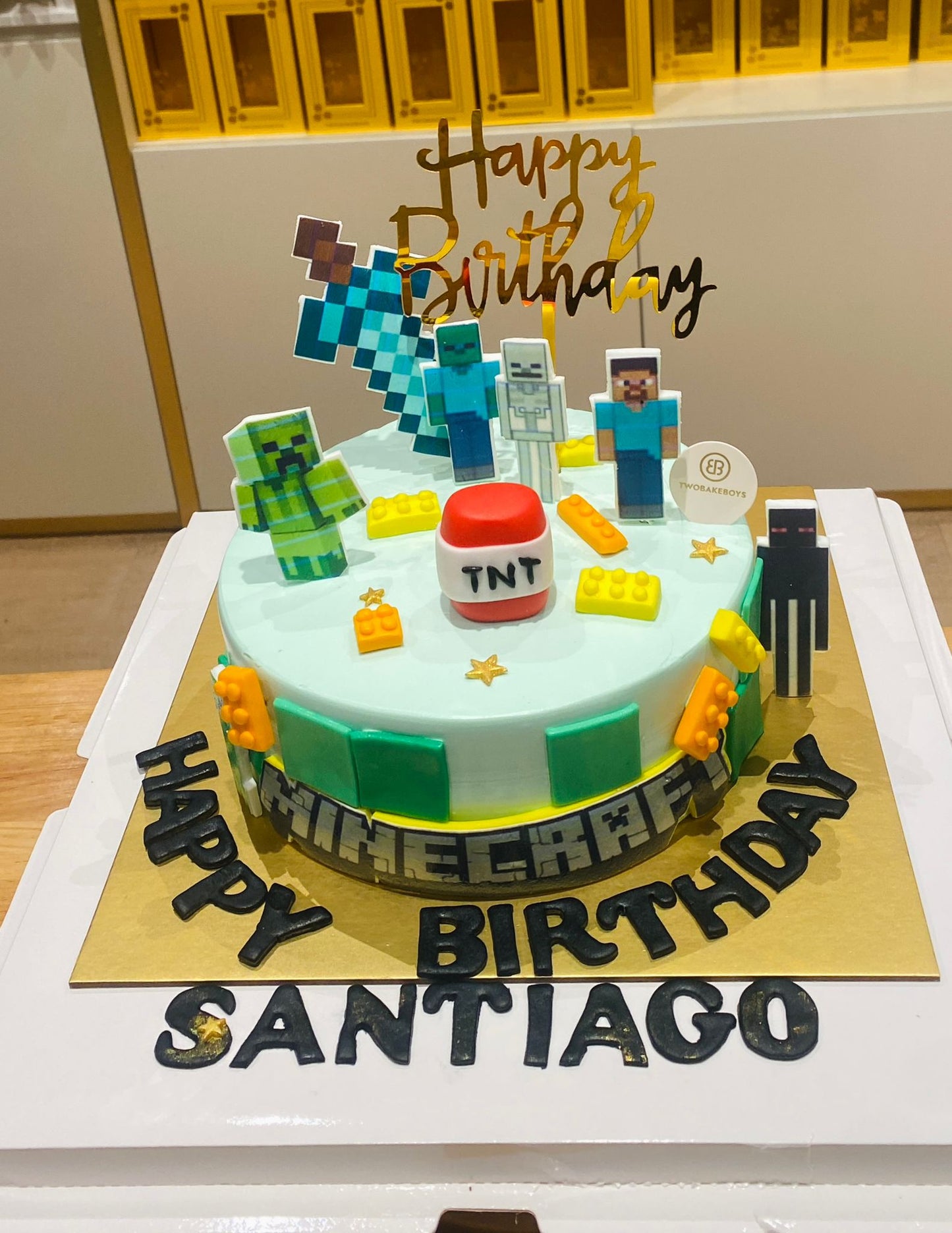 Customised Minecraft Cake