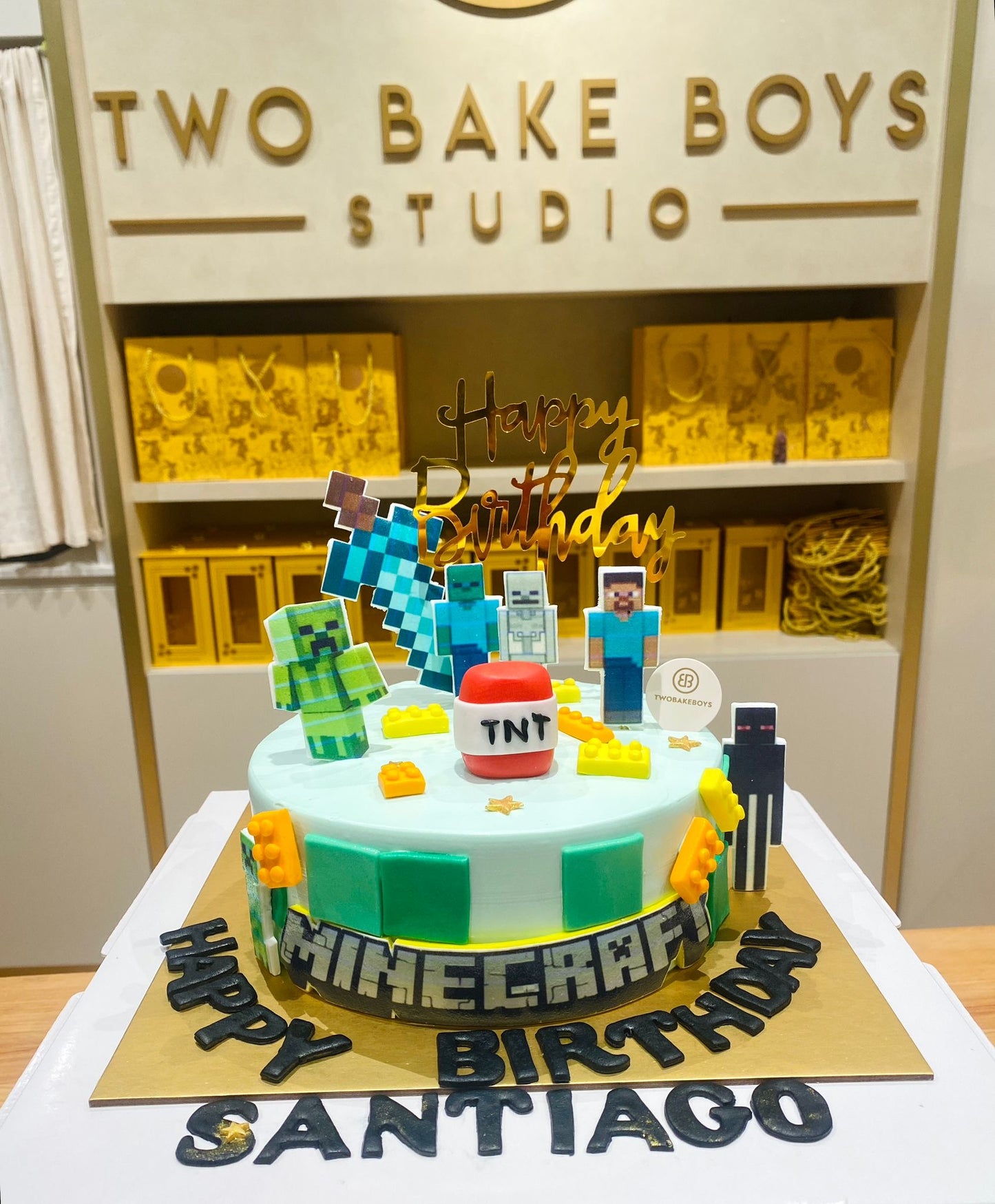 Customised Minecraft Cake