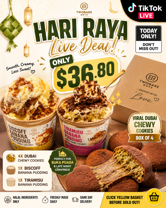 Promotion Hari Raya Haji box of 4 chewy + 2 pudding