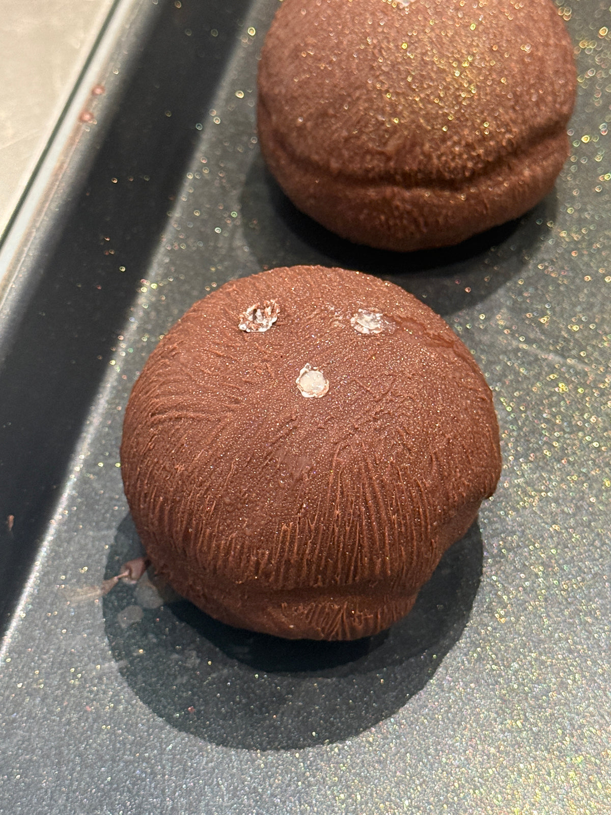 Halal Fruits Pop (Mousse cake coated with chocolate)