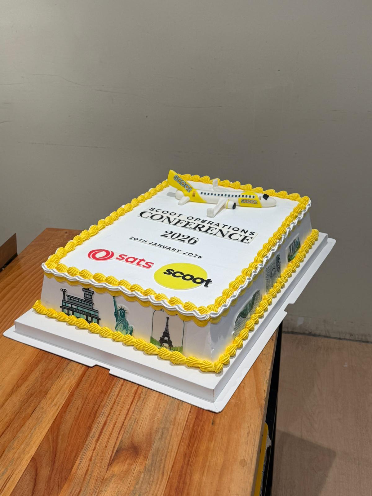 COMPANY LOGO EDIBL PRINT CAKE