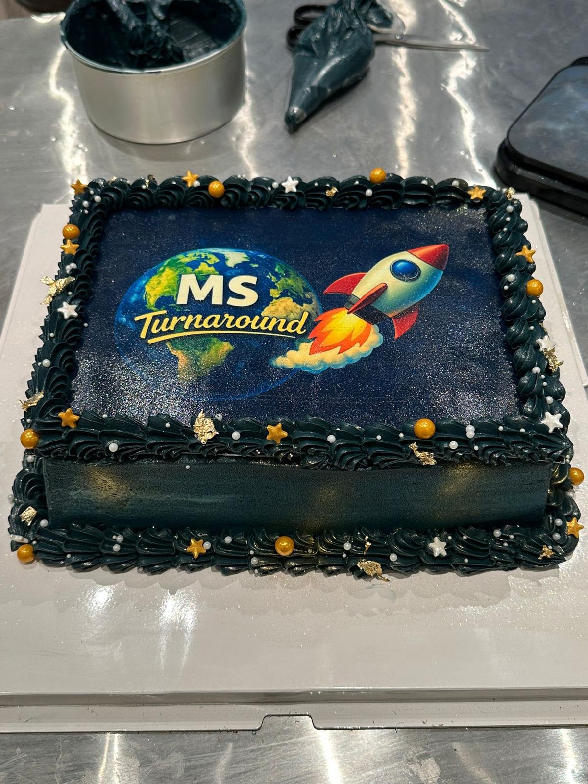 COMPANY LOGO EDIBL PRINT CAKE