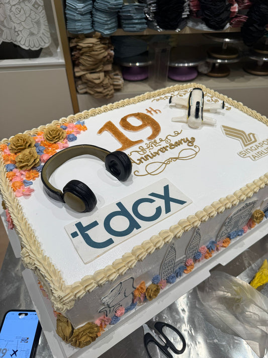 COMPANY LOGO EDIBL PRINT CAKE