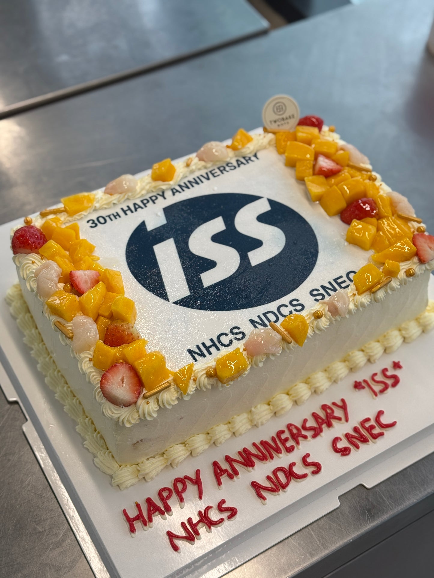 COMPANY LOGO EDIBL PRINT CAKE