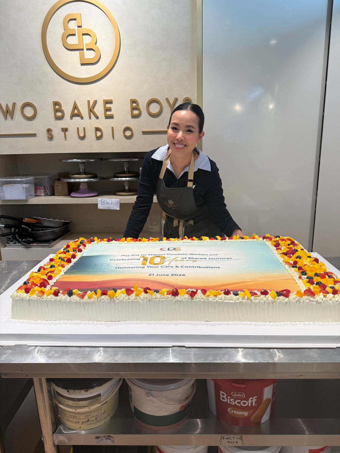 COMPANY LOGO EDIBL PRINT CAKE