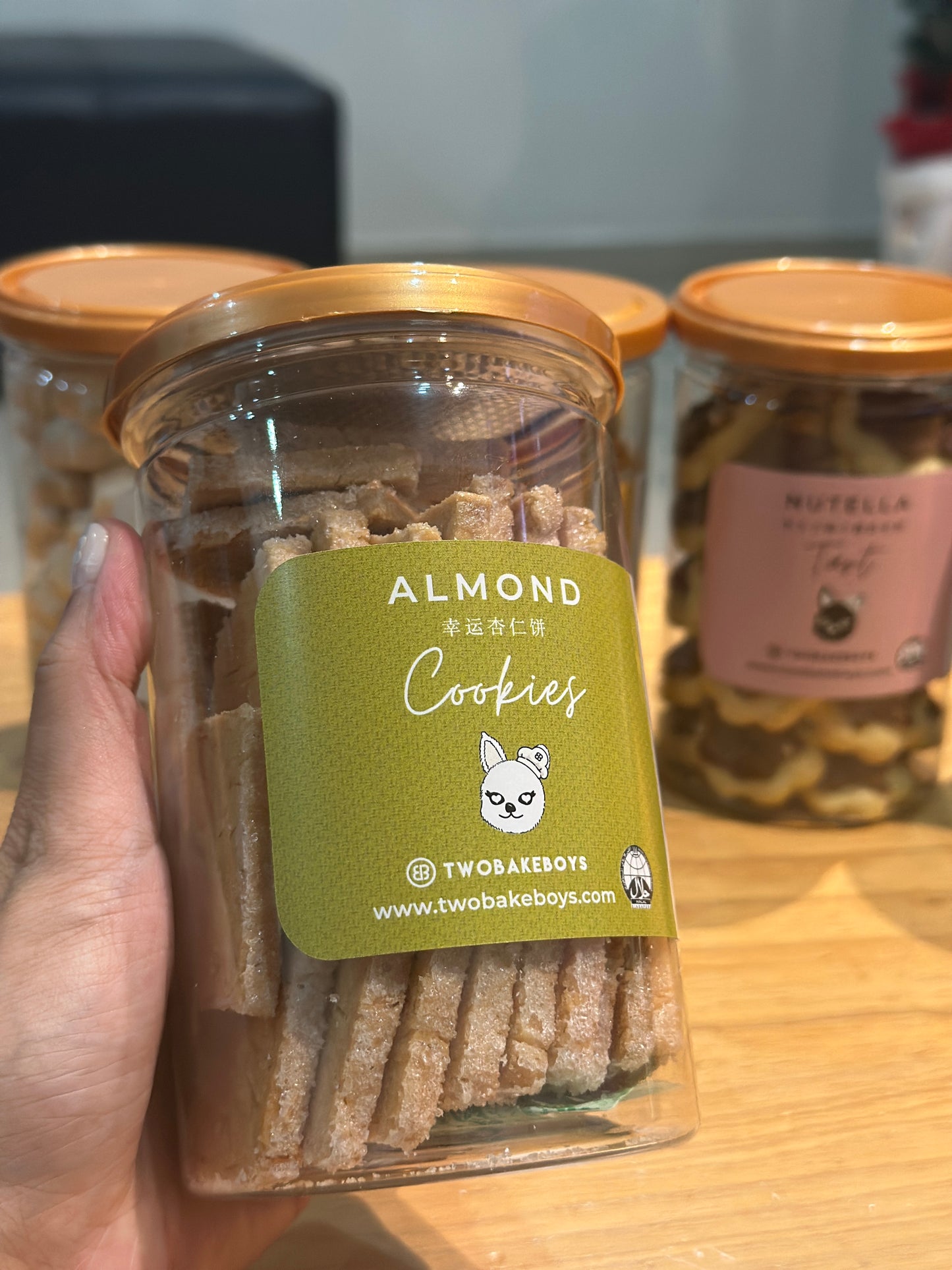 CNY Premium Almond Cookies Size L 280g✨ 30 pieces