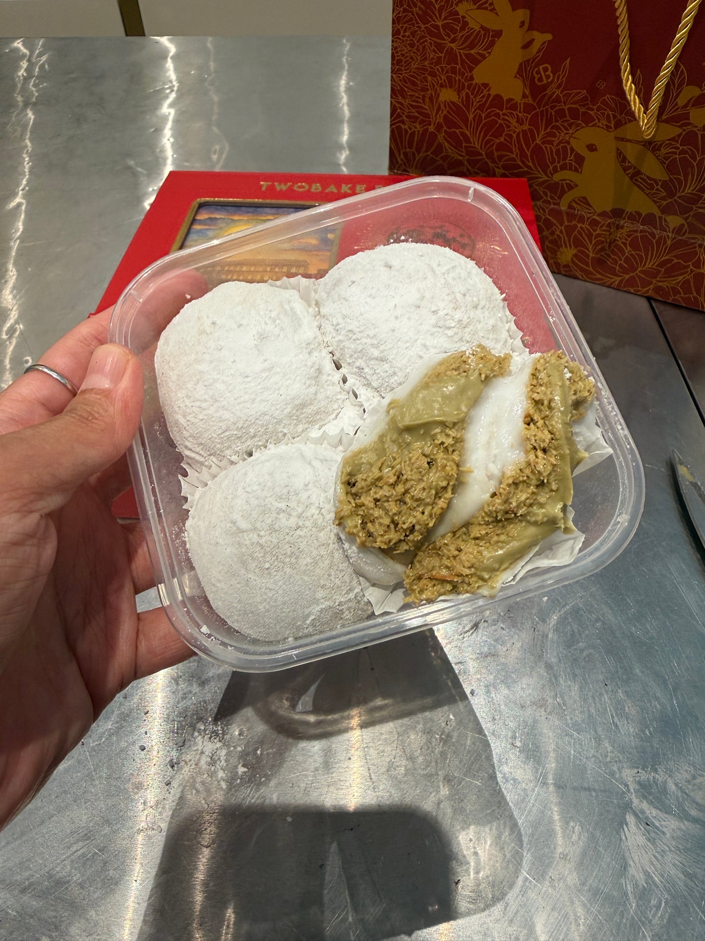 Mochi Dubai Chewy Cookie Box of 4 (Halal) Pistachio