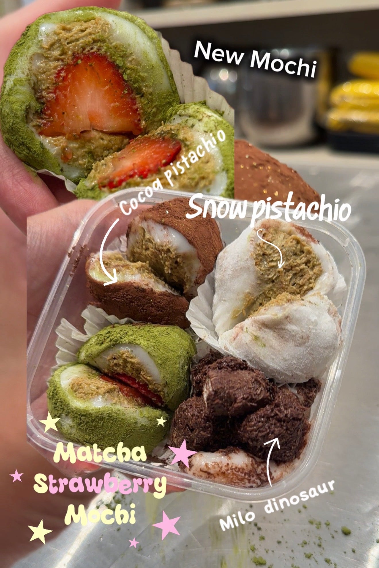 Limited Edition Mochi Dubai Chewy Cookie Box of 4 (Mixed)