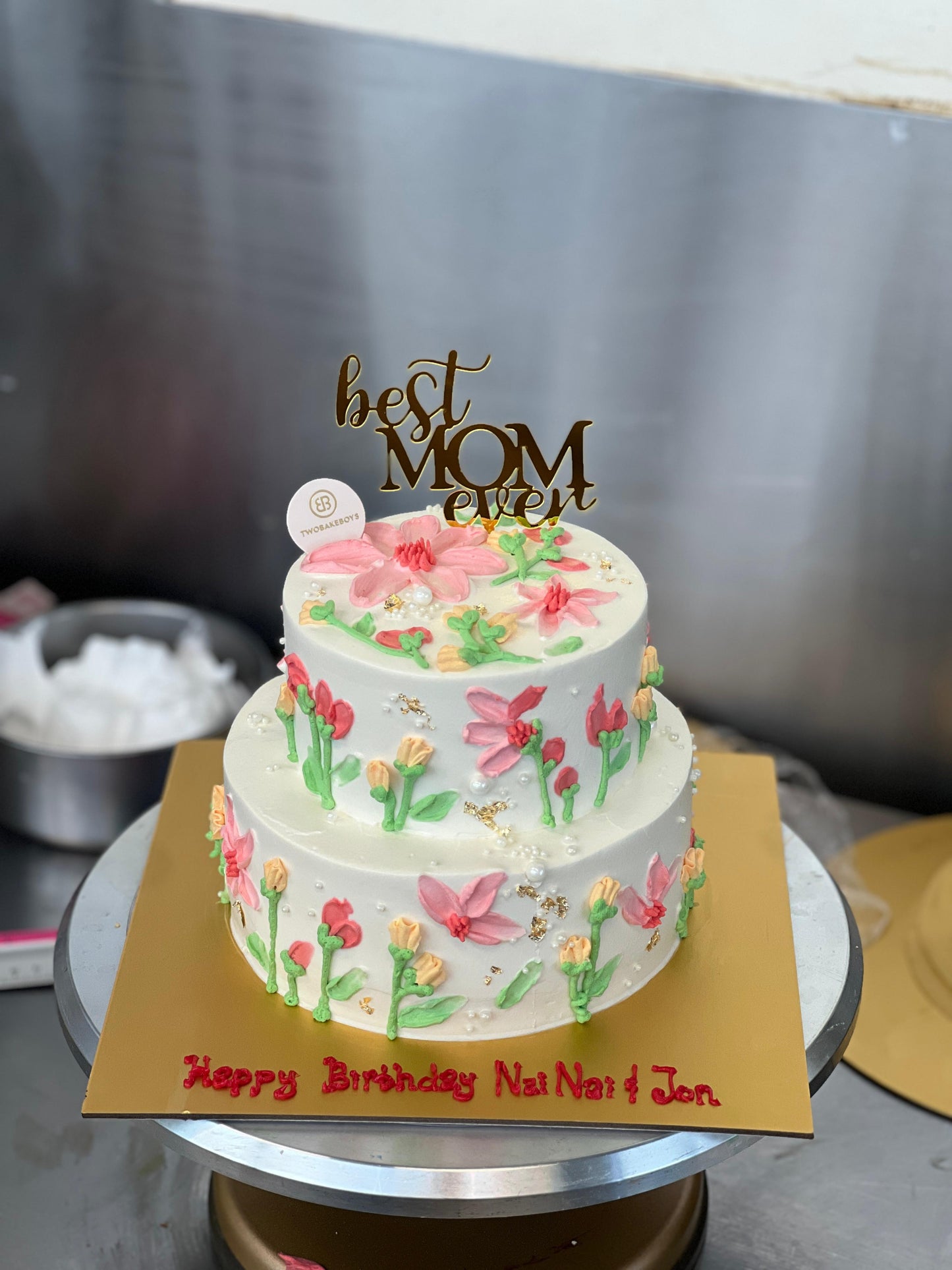 Customised Flower cake (Wedding Cake)