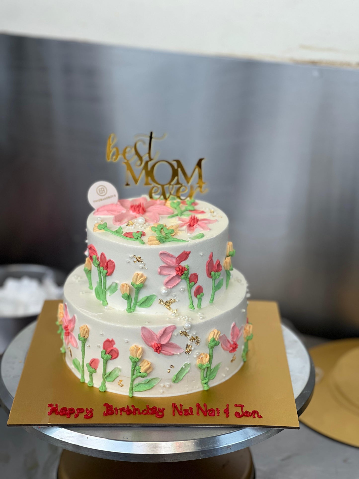 Customised Flower cake (Wedding Cake)