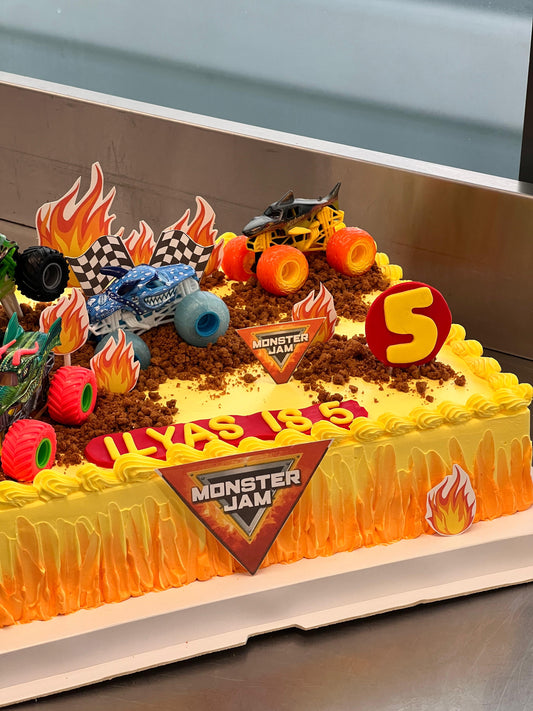 MONSTER TRUCK CUSTOMISED CELEBRATION CAKE