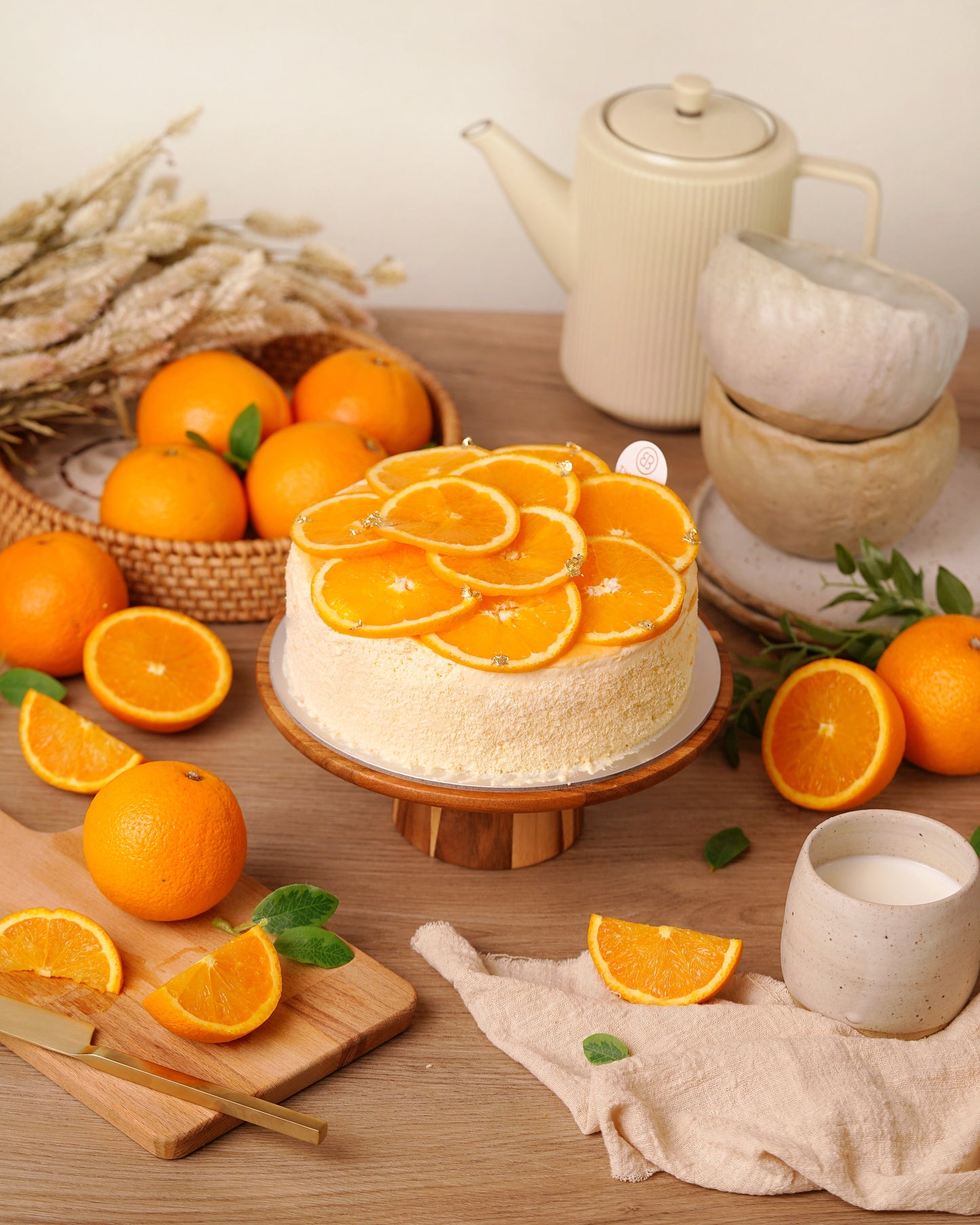 Prosperity Orange Crepe Cake 6"🎊