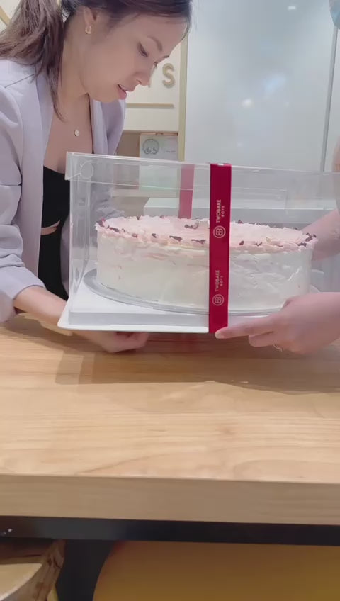 节日香草彩虹绉蛋糕 6" 适合 6-8 人（11 月 - 12 月）