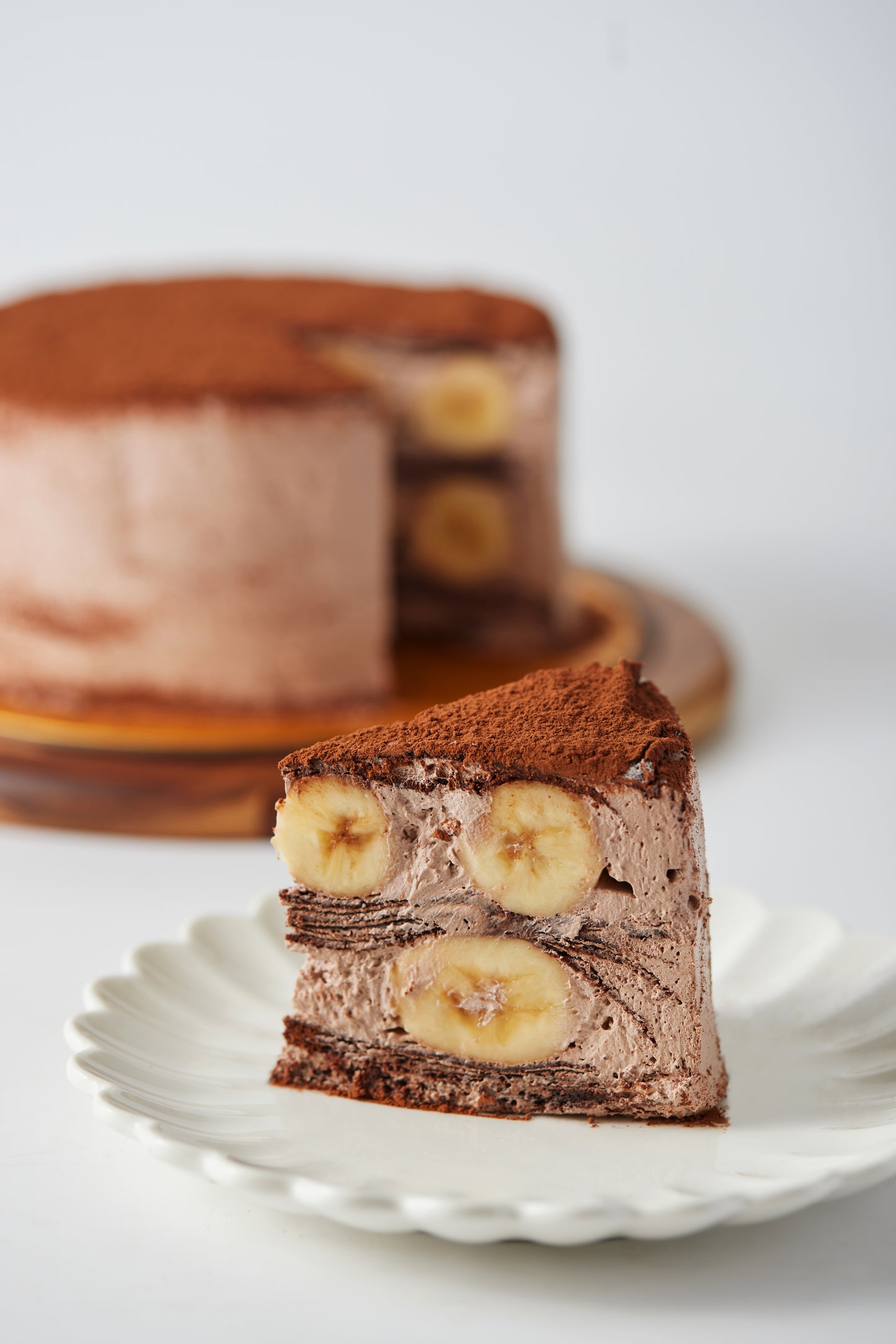 Chocolate banana crepe cake 6"  suitable for 6-8 pax